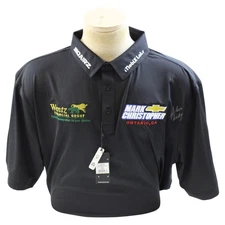 👀🔥 John Daly Signed Personal Black Performance 3XL Shirt w/Sponsors & LOGO JSA