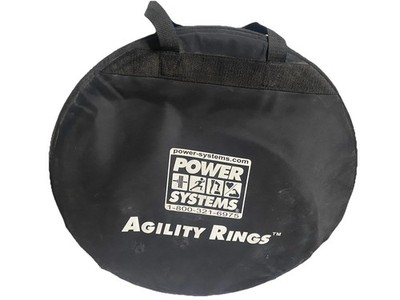 Power Systems Agility Training Rings Set of 12 w/ Mats Multi-Color Workout
