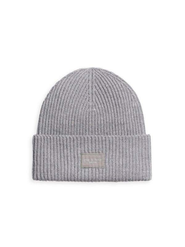 Rag & Bone - Beanie - Wool Blend - Heather Grey - Designer  display picture 1
