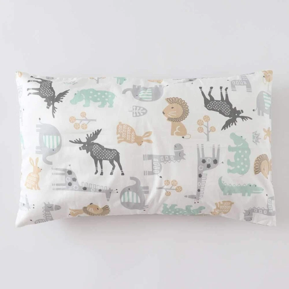 Juego de funda de almohada sábana 100 % algodón de 3 piezas para niños y niñas, incluye f... Foto 4 de 4