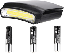 LED Headlamp Cap Light - COB Clip on Light 3 Modes Hard Hat Light Lightweight Ha