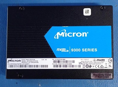 MICRON 9300 Max MTFDHAL6T4TDR | 6.4TB M.2 2.5'' NVmE U.2 SSD | 91% Health