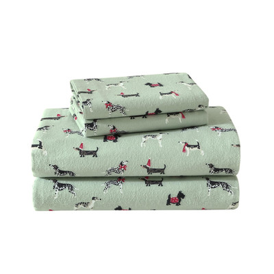 Laura Ashley - Flannel Sheets King Size Anti-Pilling Wrinkle Resistant Cotton
