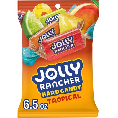 JOLLY RANCHER Assorted Tropical Fruit Hard Candy 6.5 Ounce Pack of 1