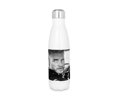 Gary Barlow BW Edelstahl Thermo Trinkflasche Geschenk
