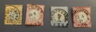 Germany 1872 set of 4 stamps YT: 4 - 5 - 9 - 15