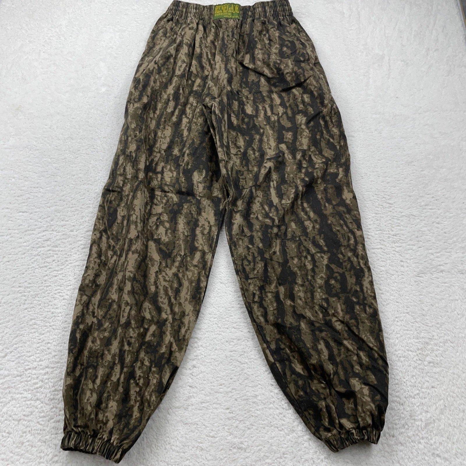 Renegade Camo Hunting Pants Elastic Waist Lightweight Outdoors Size M