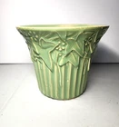 Vintage McCoy Pottery Mint Green Planter Ivy and Berries Jardiniere 1930s