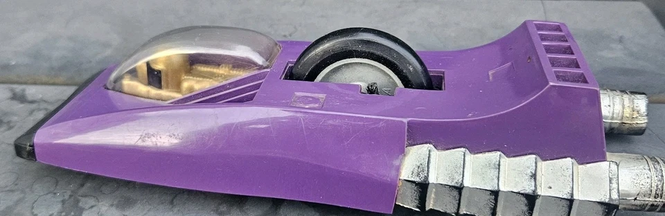 De colección Raro Kenner SSP 1971 Jet Star Púrpura Corredor Giroscopio Pull Car Juguete Hong Kong Foto 3 de 4