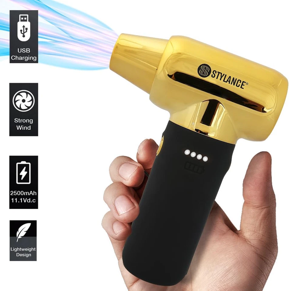 Druckluftstaubsauger für Friseure, 110000 U/min kabelloser Staubsauger, elektrischer Mini Ai - Bild 3 von 4