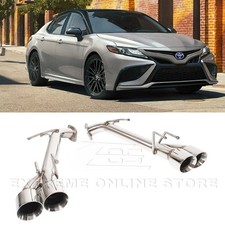 3.5 Quad Tips Axle Back Exhaust For 18-up Toyota Camry 2.5 3.5 Muffler Delete 3.5 Quad Tips Axle Back Exhaust For 18-up Toyota Camry 2.5 3.5 Muffler Delete