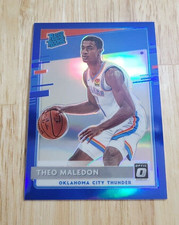 2020-21 Donruss Optic THEO MALEDON Blue Prizm /59 Rated Rookie Card RC #184 SP. rookie card picture
