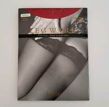NEW Frederick's Of Hollywood Thigh Highs Stockings White Small Scallop Lace Top