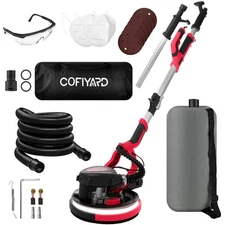 Drywall Sander with Vacuum Dust Collector,1250W Electric Drywall Sander ,7 Va...