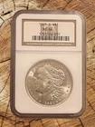 1921-D Morgan Silver Dollar $1 NGC MS-64 Semi-Key Date Frosty White Gem