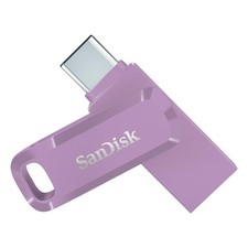SanDisk Ultra Dual Drive Go 128GB USB Type C and Type A Flash Drive Lavender
