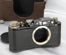 * CLA'd * Leitz Leica II D DII Black Nickel LTM Barnack Yr.1932 LYCAN #025798