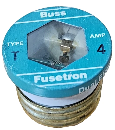 OEM Bussmann Fusetron T-4 / T4 Dual Element Fuse 4 Amp Type T, 125Vac