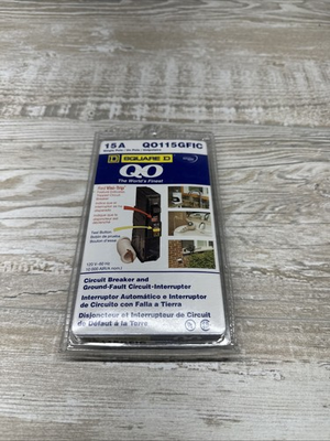 #ad Square D QO115GFI Plug In Ground Fault Miniature Circuit Breaker $35.98