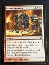 1x Master Warcraft  (250)  Ravnica: City of Guilds MP MTG Magic x1 MKE
