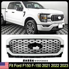 Oxford White Front Bumper Grille Grill New US Fit For 2021-2023 Ford F150 F-150