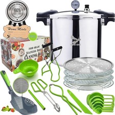 Supa Ant Pressure Canner 23 Qt with Canning Supplies