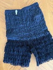 Malco Modes Black Nylon Ruffled Square Dance N-21 Pettipants - Small