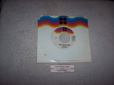 45--KANSAS--WHAT'S ON MY MIND / LONELY STREET  w JUKE BOX STRIP   #279