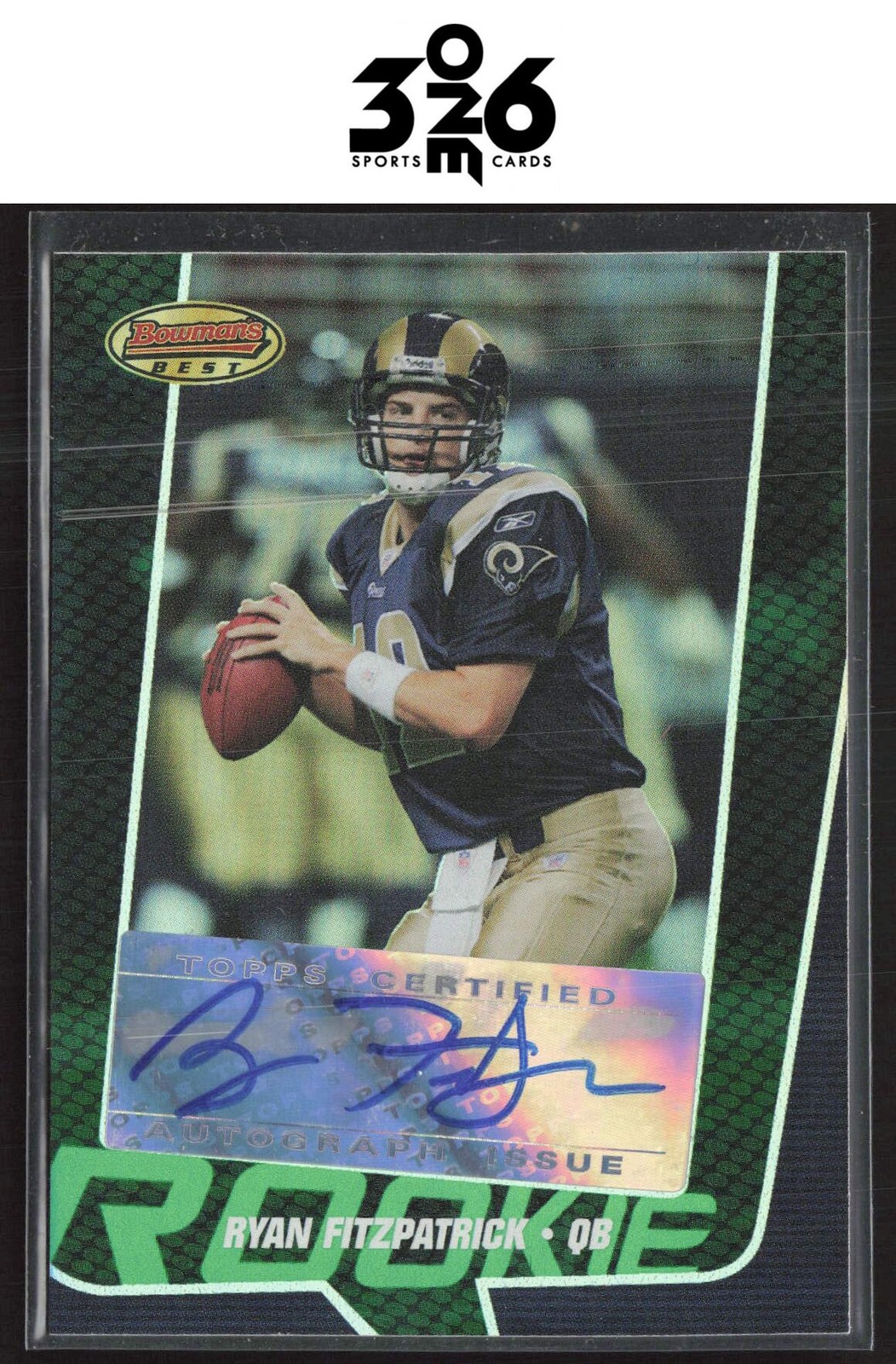 Ryan Fitzpatrick Bowmans Best #153 Green