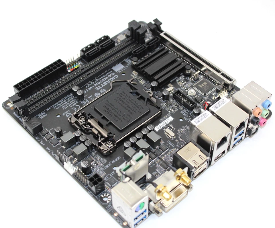Gigabyte GA-H270N-WIFI - LGA1151 Motherboard with Backplate, NVMe Slot, USB-C - Image 4 of 4