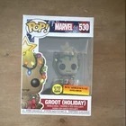 Funko Pop! Marvel Groot (Holiday) #530 Glow in the Dark Box Warehouse Exclusive