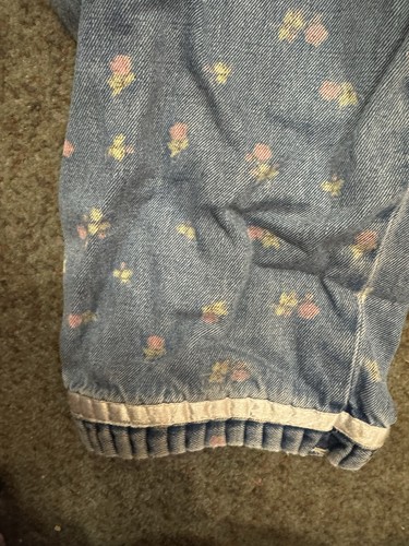 Disney Vintage Winnie The Pooh Floral Overalls Size 7/8 - Picture 6 of 7