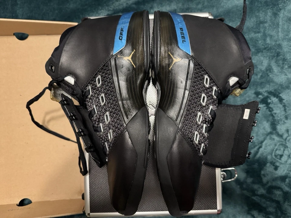 Talla 11 - Air Jordan 17 OG Negro Metálico Plateado NUEVO EN CAJA ORIGINAL Y MALETA!!!!! Foto 3 de 4