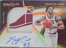 Derrick Rose Immaculate Patch Auto 2/2 JSP-DR1
