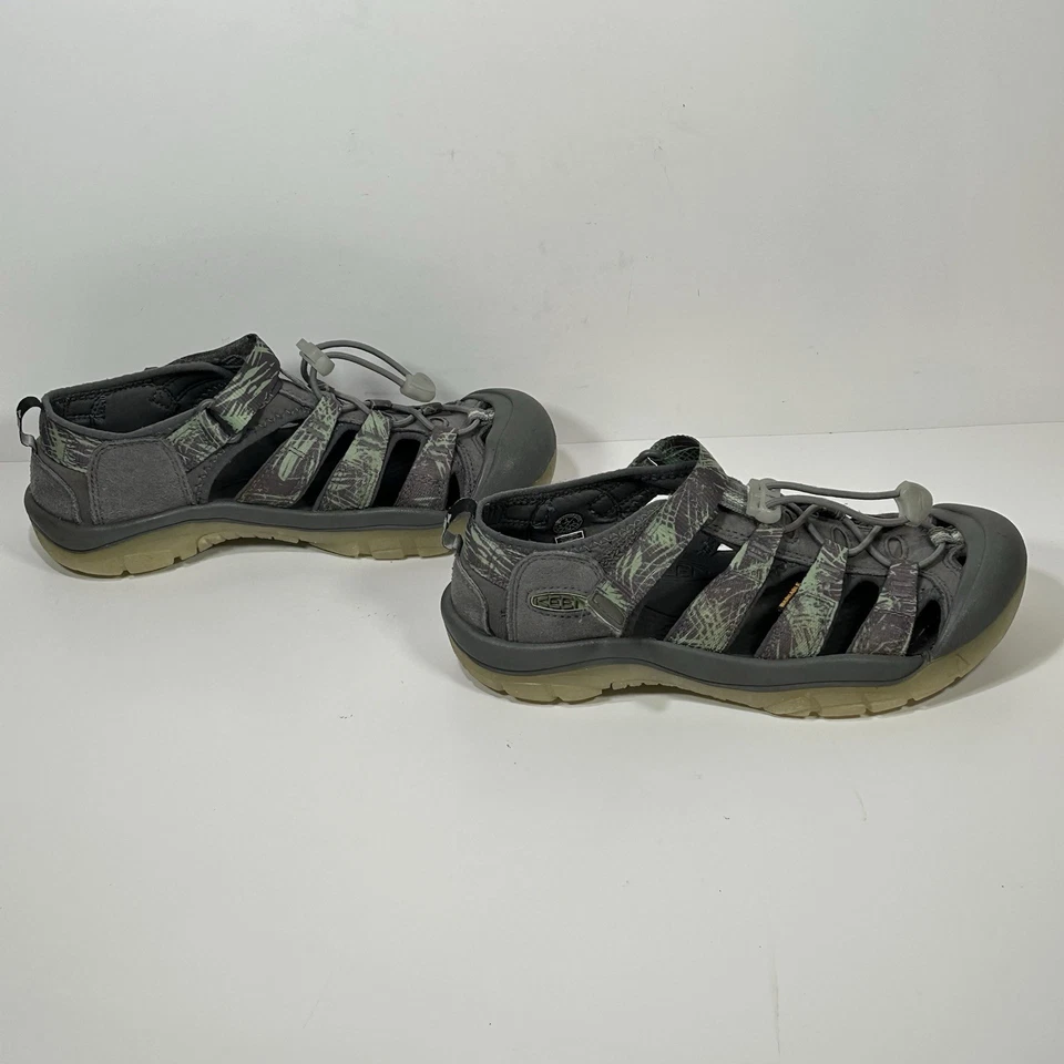 Keen Shoes Niños 4 Grandes Niños Newport Sandalias de Agua Verde Gris Lavable Ajustable Foto 2 de 4