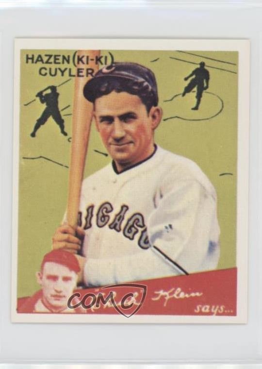 1985 1934 Goudey Big League Chewing Gum Reprints Kiki Cuyler #90 HOF 0q3