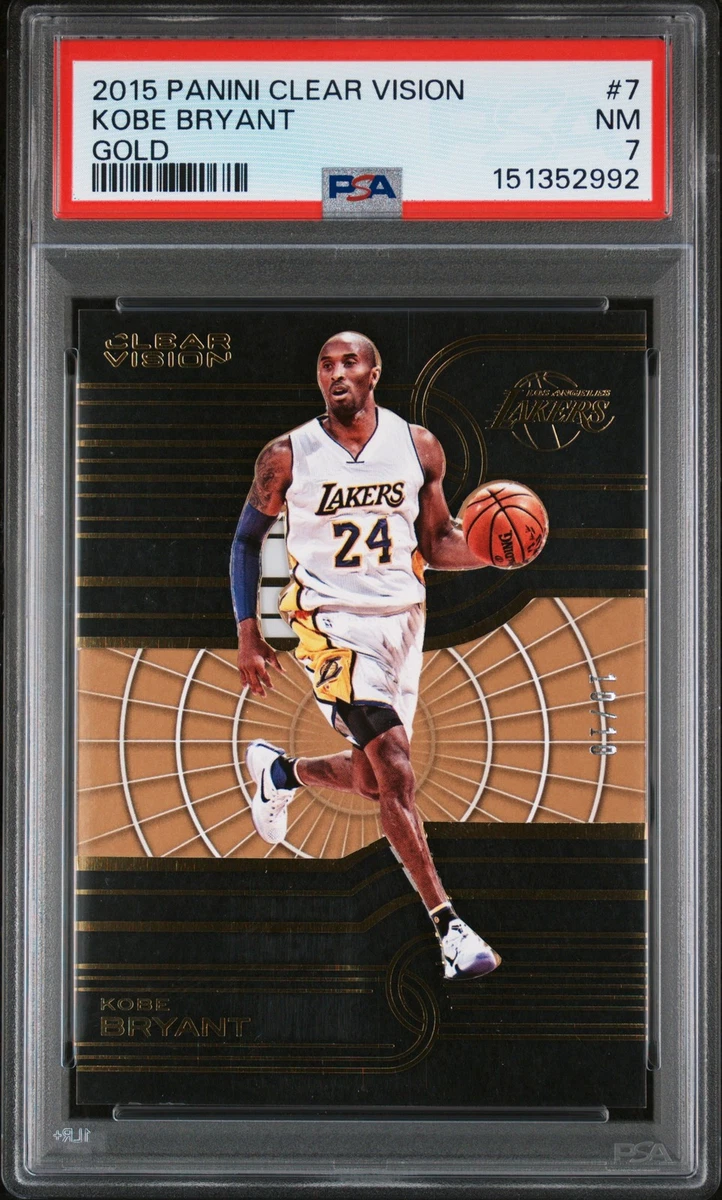 2015-16 Panini Clear Vision - Kobe Bryant #7 Gold /10 for sale