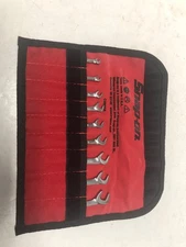 NOS Snap On Set of 9 Ignition Wrench with factory Pouch (1/8" to 3/8") NEW