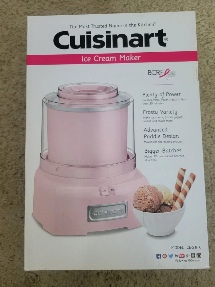 Cuisinart Automatic Frozen Yogurt, Ice Cream & Sorbet Maker - Pink