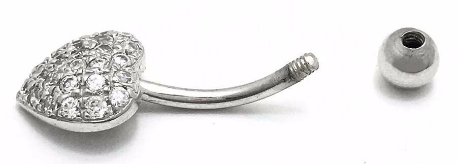 ANILLO OMBLIGO ZAFIRO BLANCO 1,26 Cts ORO BLANCO SÓLIDO 14K - Nuevo Con Etiqueta Foto 3 de 3