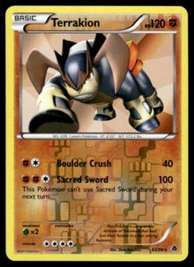 Pokemon TCG Emerging Powers #63/98 Terrakion LP