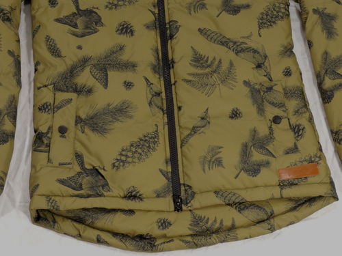 KAVU Coat Jacket Small S Puffer Rain Hiking Botanical Hooded YOUTH Boys Girls? - Picture 3 of 19