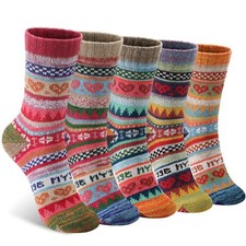 Wool Socks for Women- Winter Warm Womens Wool Socks Thick Knit Soft Cozy Sock...