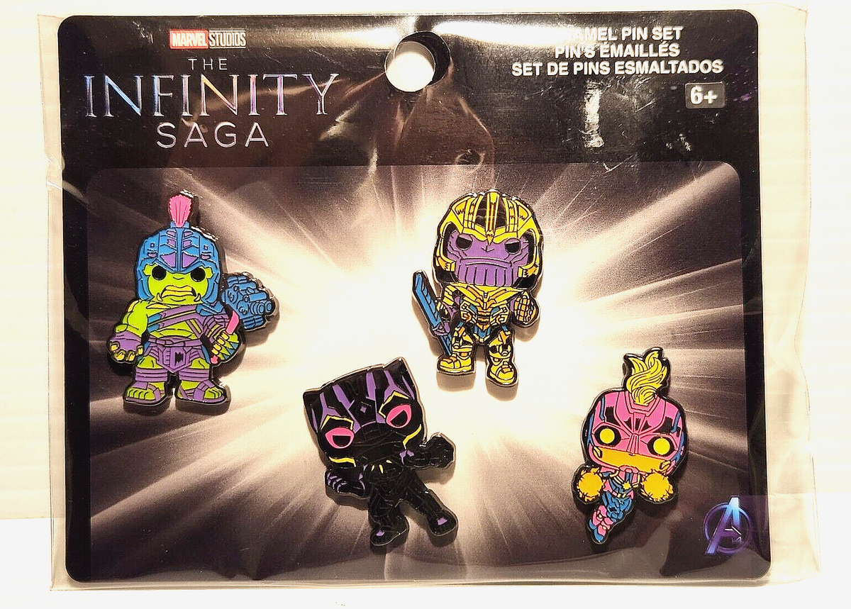 Funko Marvel Studio The INFINITY SAGA Enamel Lapel Pin Set of Four