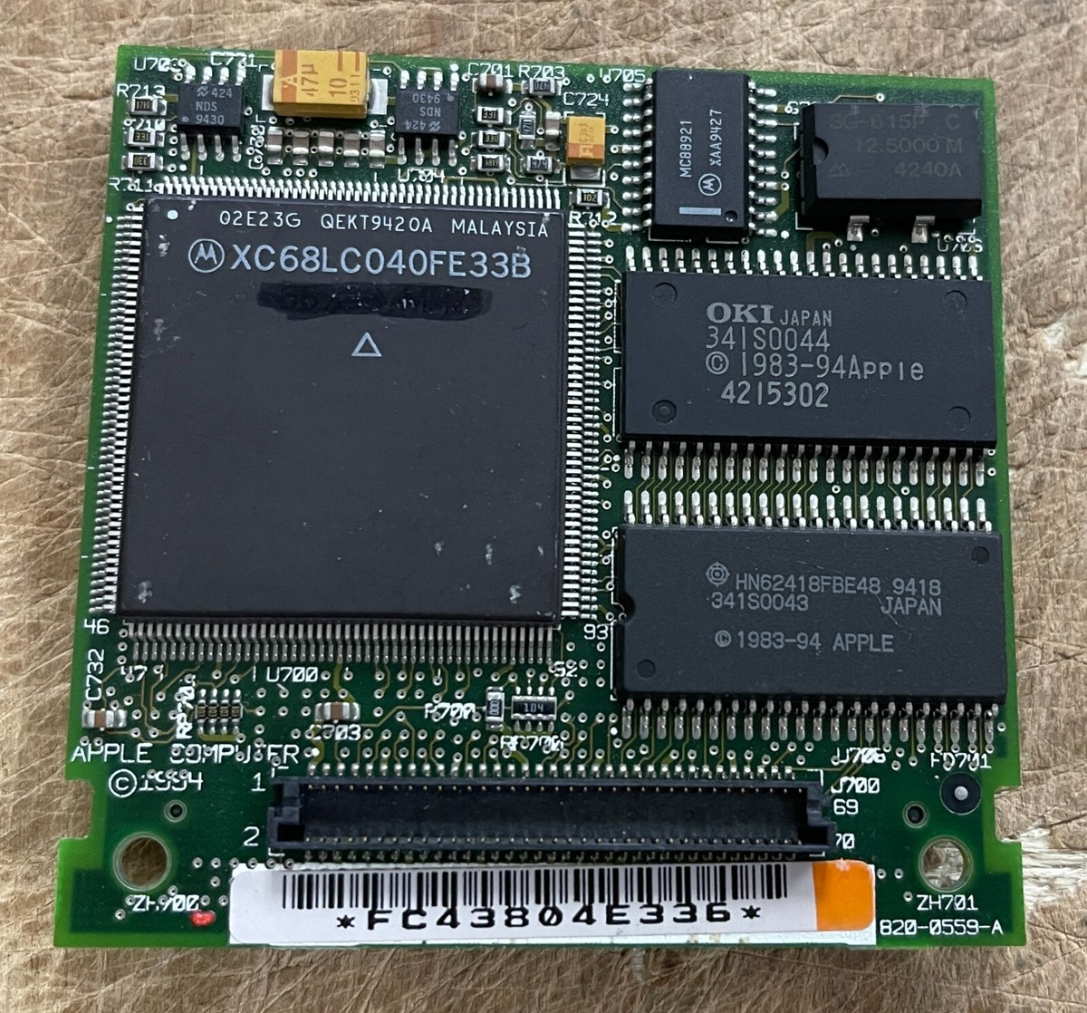 Apple PowerBook 520/520c 25MHz Daughterboard P/N: 820-0559-A | eBay