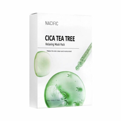 [NACIFIC] Cica Teatree Relaxing Mask Pack - 1pack (10pcs) / Free Gift
