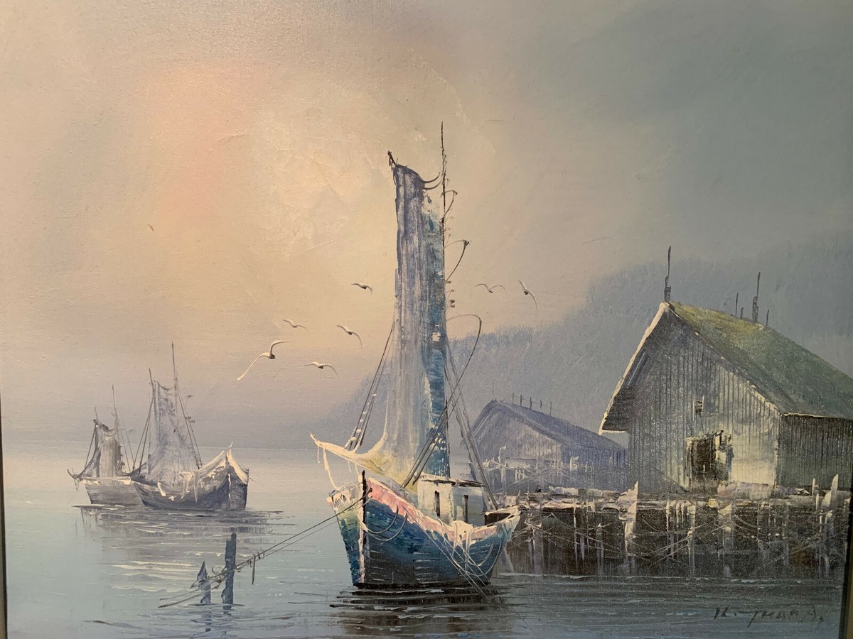 【F4号】good blue(spelling) 油絵 oil painting F4号】good blue(spelling) 油絵 oil painting F4号】good blue