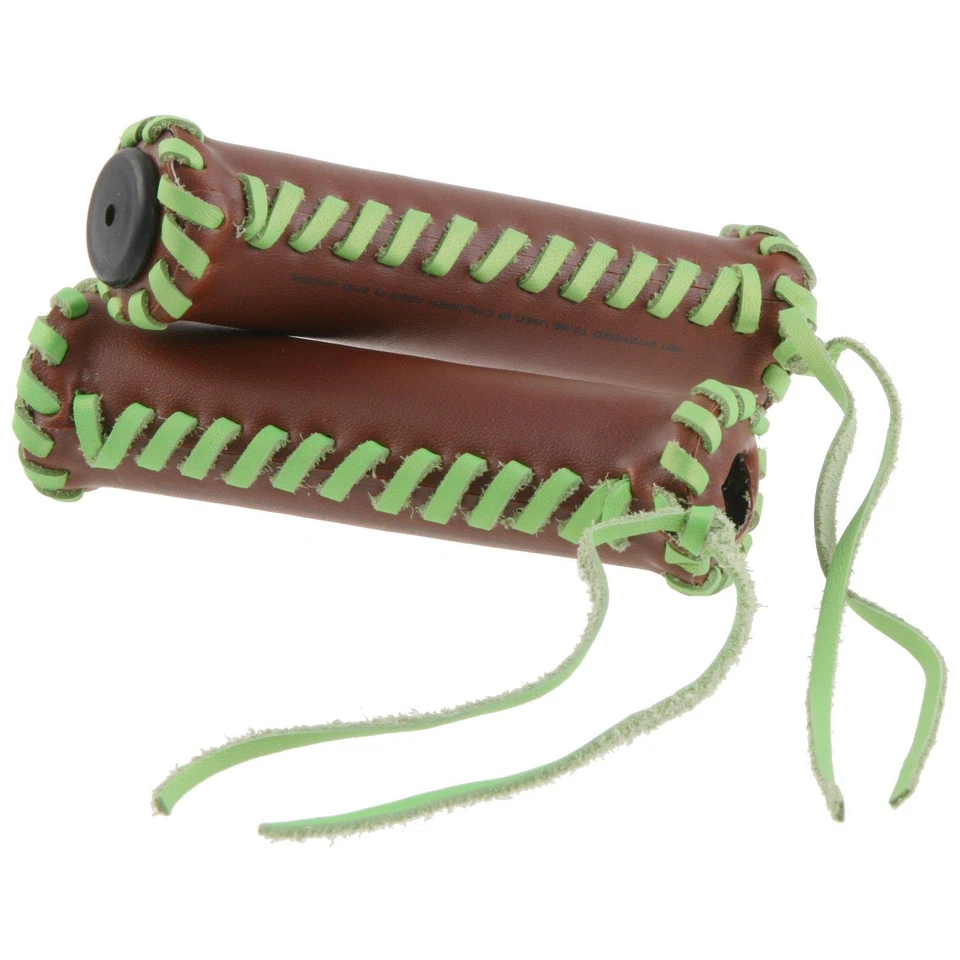 Electra Fahrrad Lenker Griffe Streamer 130mm Retro Leder Optik Fransen Bänder - Bild 3 von 4