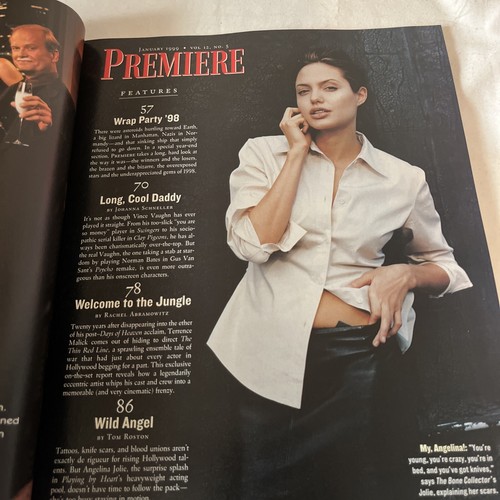 Premiere Magazine (Jan 1999) Vince Vaughn/Michael Caine/Angelina Jolie/T Malick - Picture 6 of 6