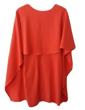 Karlie Orange mini dress Orange Cape Dress women's Size Small 